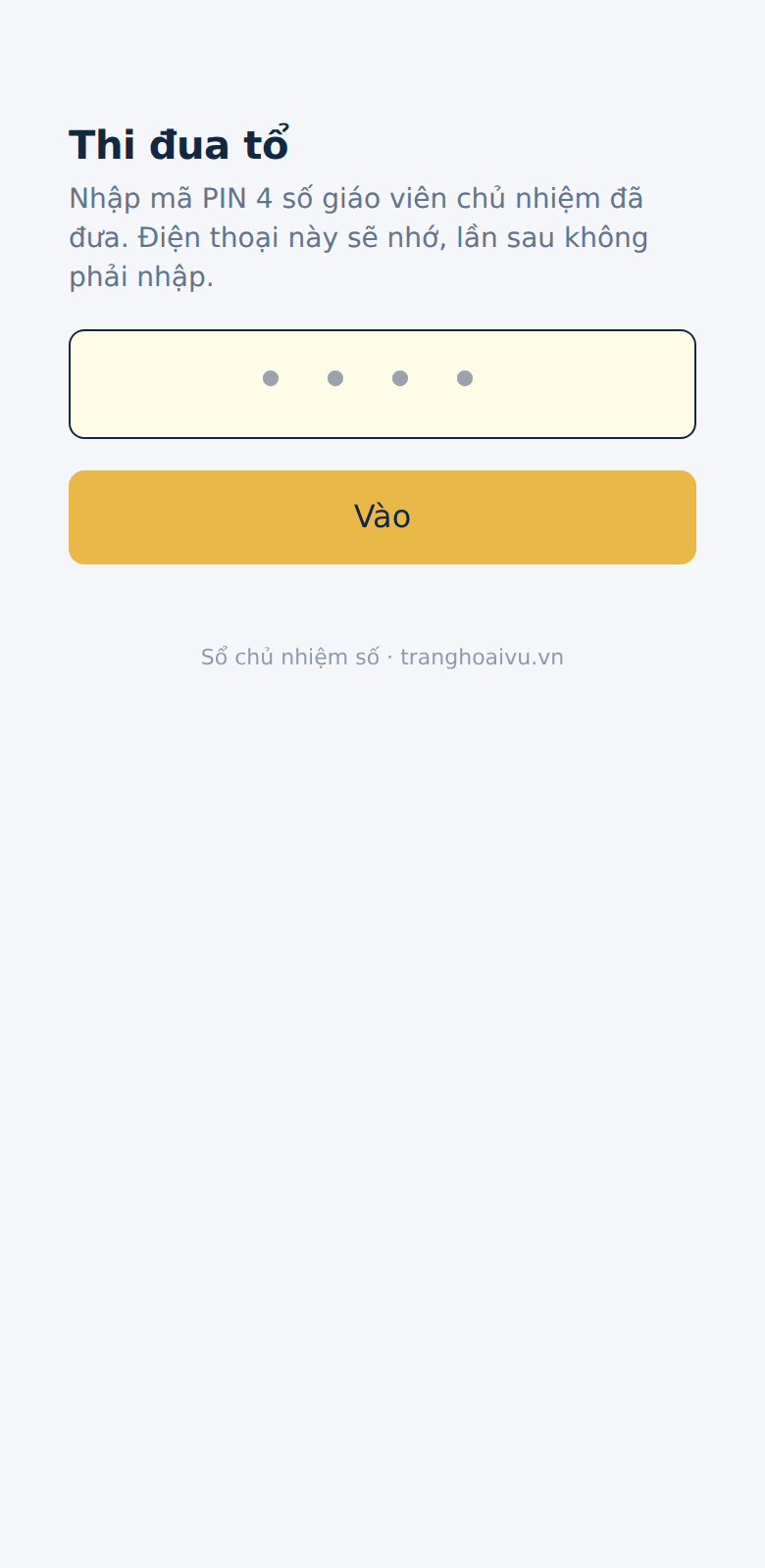 Quét mã, nhập PIN